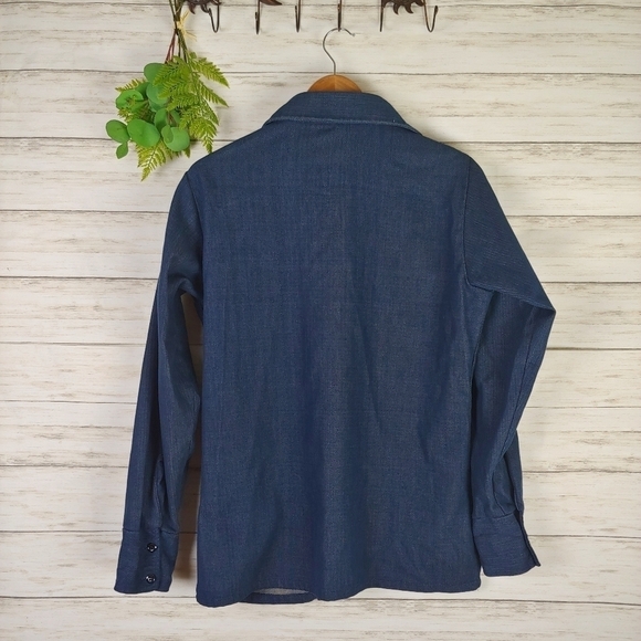 Andhurst Cactus Embroidered Denim Shacket - Picture 5 of 5